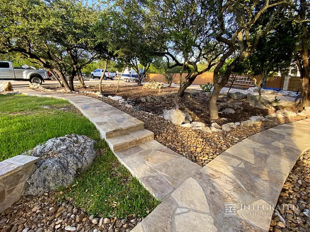 Stamped Concrete Sidewalk