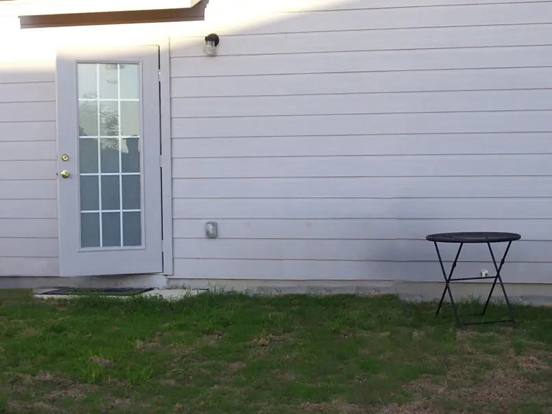 Catio before construction