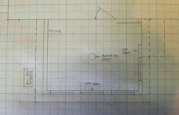 Catio plan view design