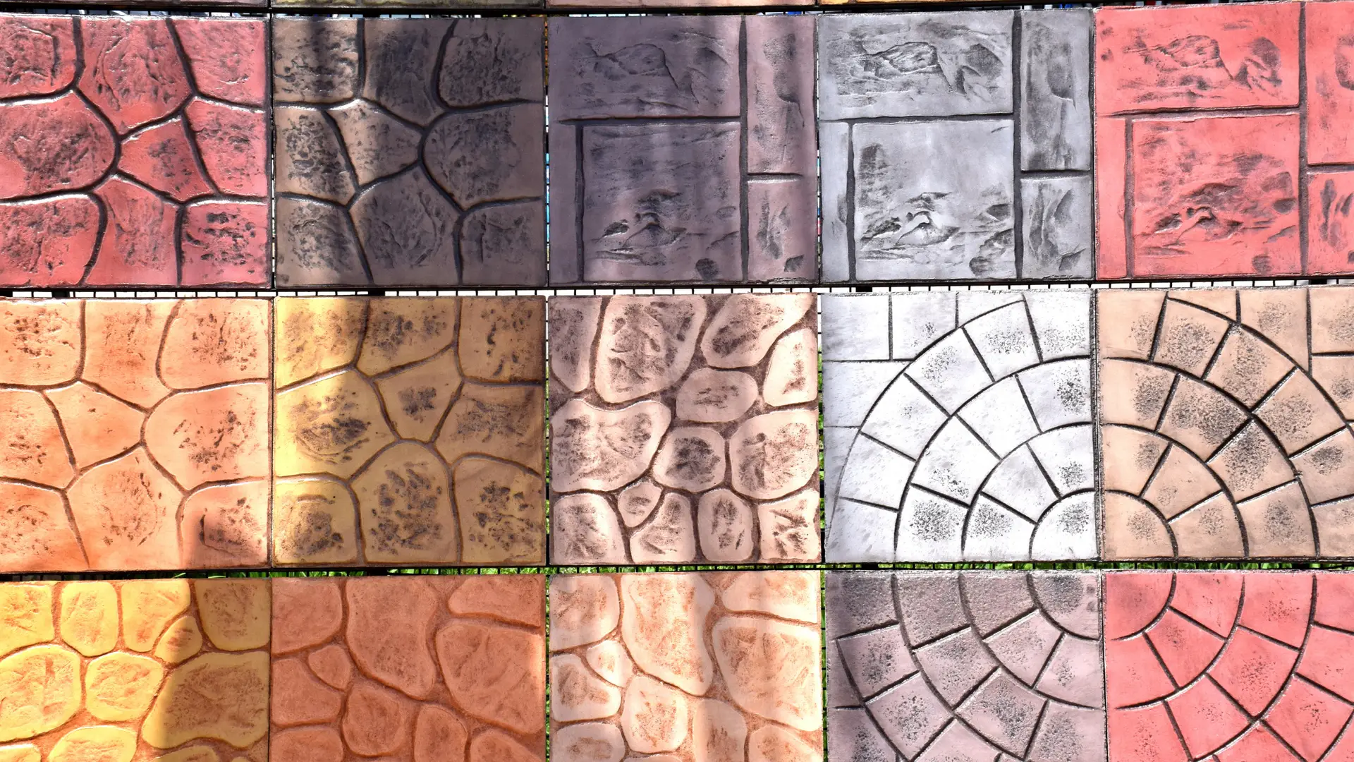 Patterned concrete finish